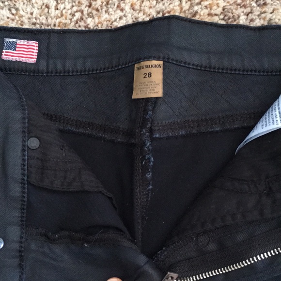 True Religion coated denim pencil skirt size 28 - Picture 5 of 8